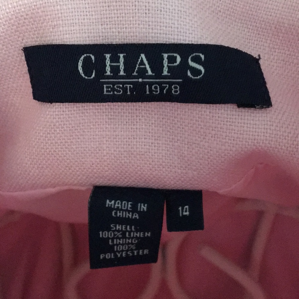 Perfect for Easter! Beautiful pink linen suit. - Picture 6 of 7